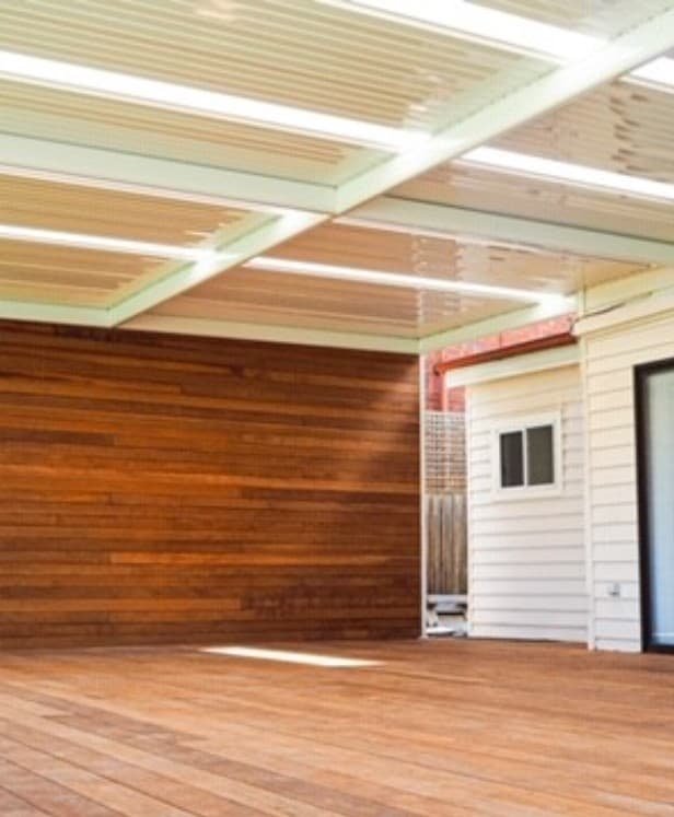 Merbau decking rich tones