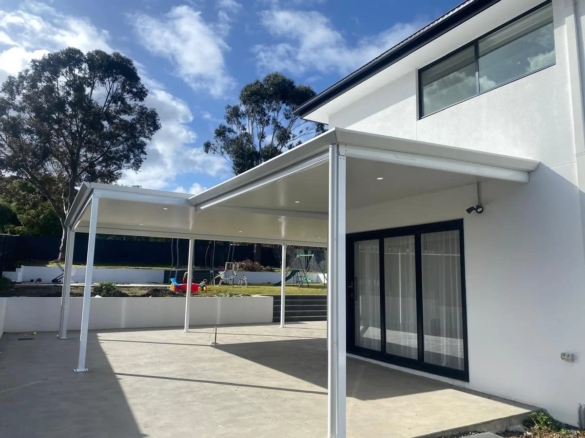 Insulated verandah attached to two-storey home