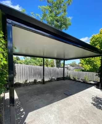 Single carport modern design