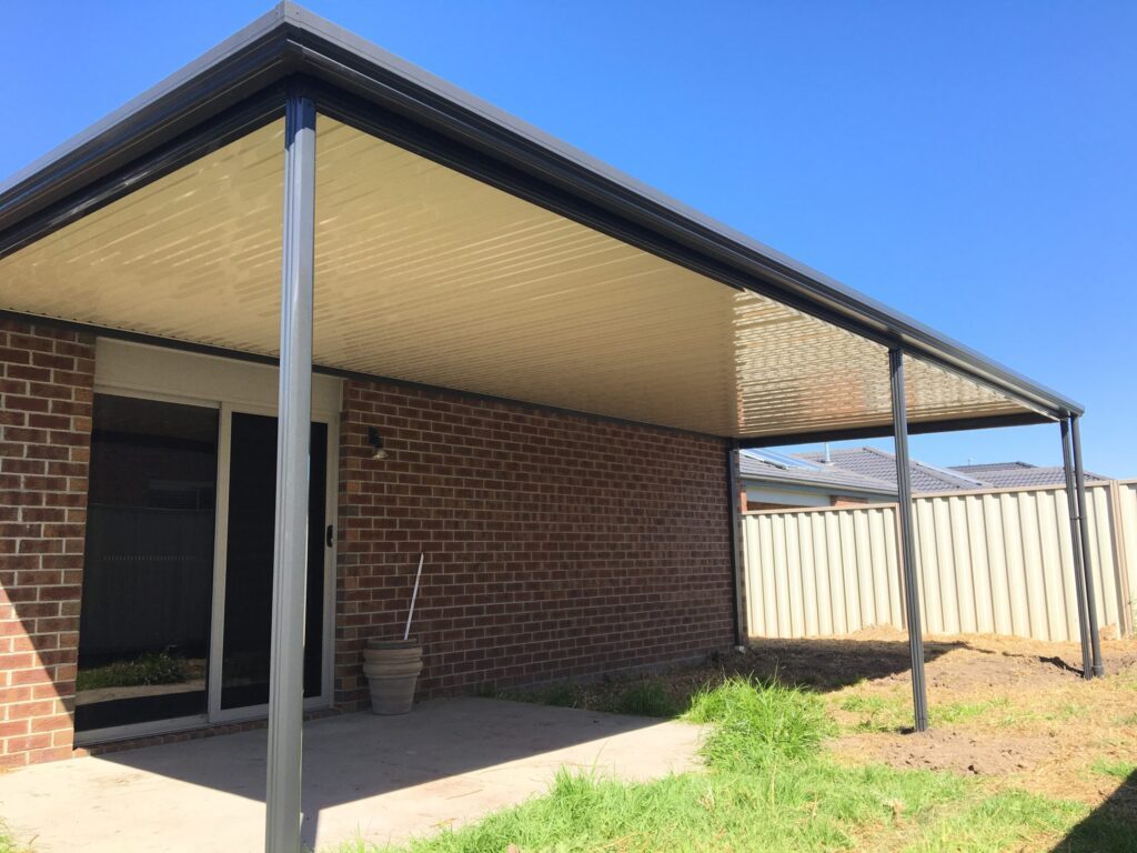 Flat Roof Pergola Melbourne - After