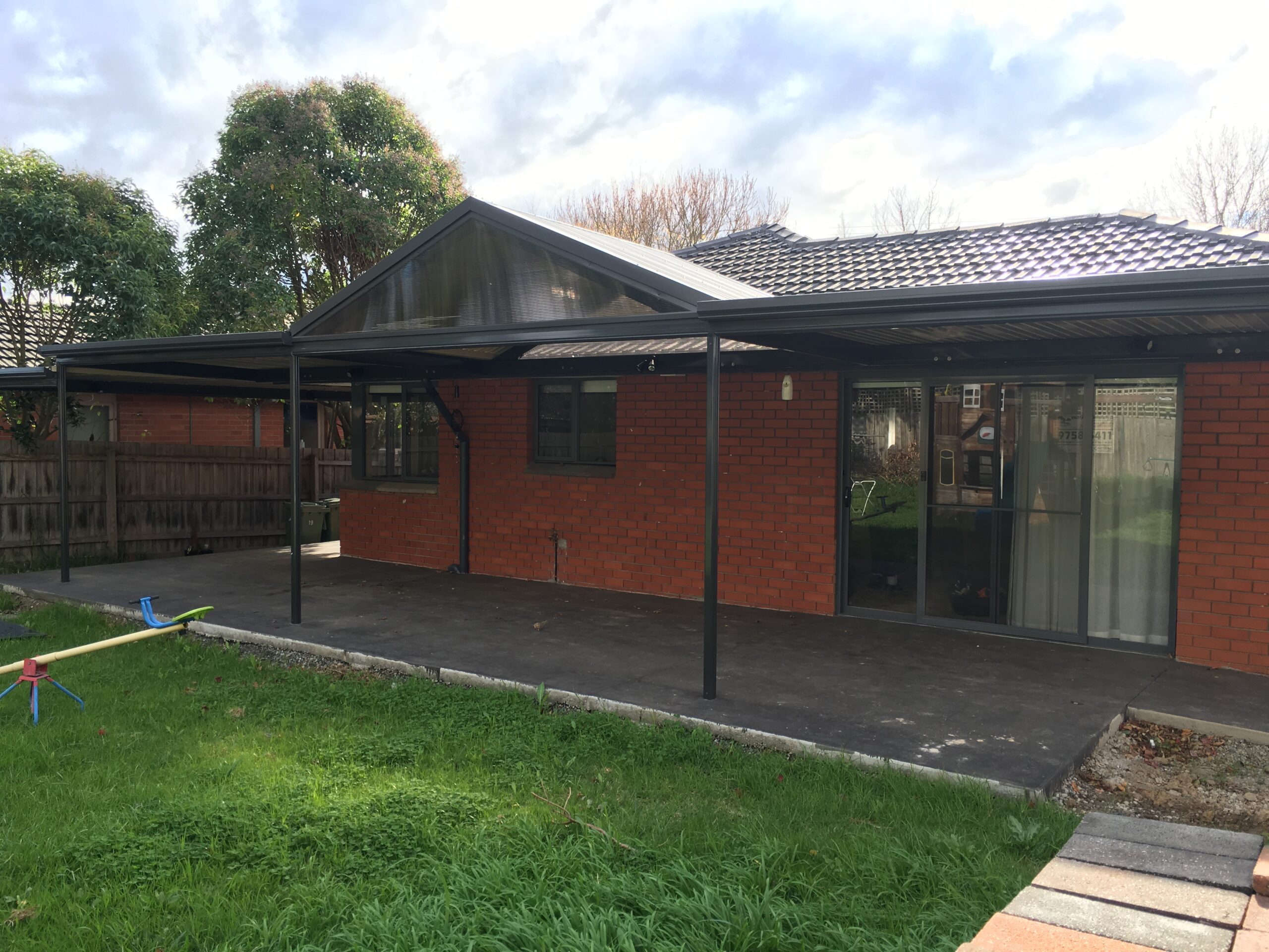 Gable Roof Patio Melbourne - After